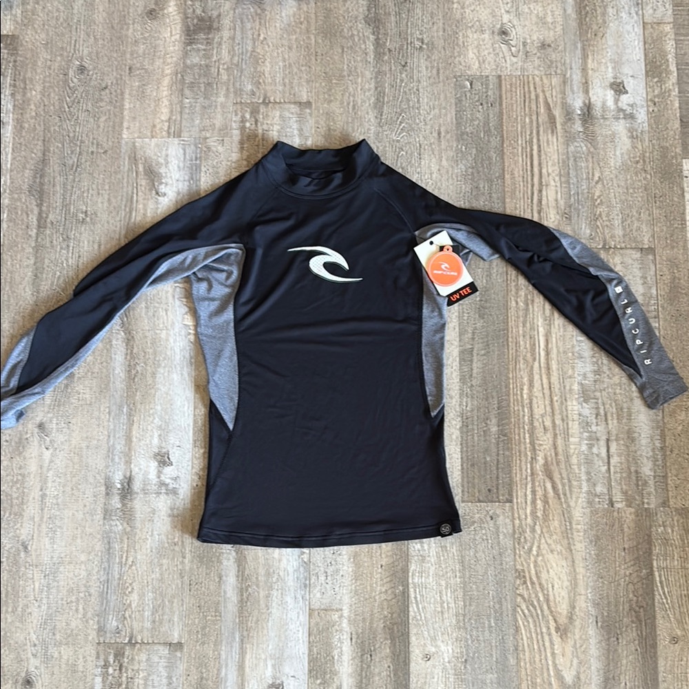Rip Curl Black Rash Guard + UV Tee